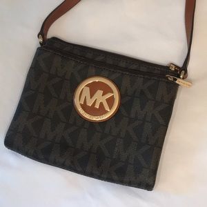 Michael Kors Monogram MK Signature Print Crossbody
